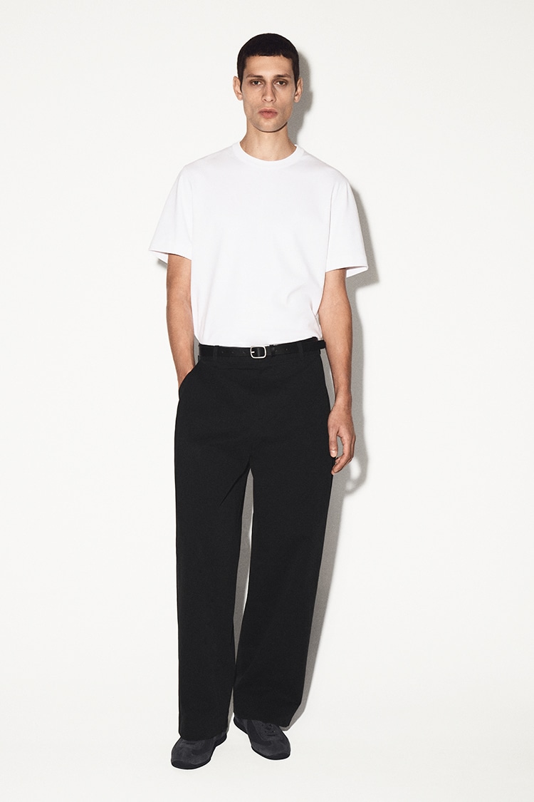 インターロックコットンクルーネックTシャツ